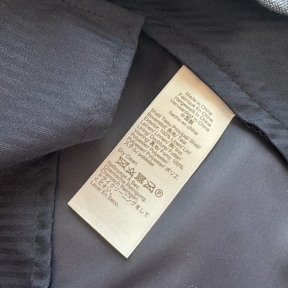 J. Crew 100% Linen Thompson Blue Suit Pants Men's 38*32